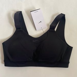 NWT Nike DRI-FIT black adjustable sports bra size small